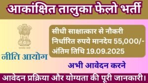 गडचिरोली आकांक्षित तालुका फेलो भर्ती 2025