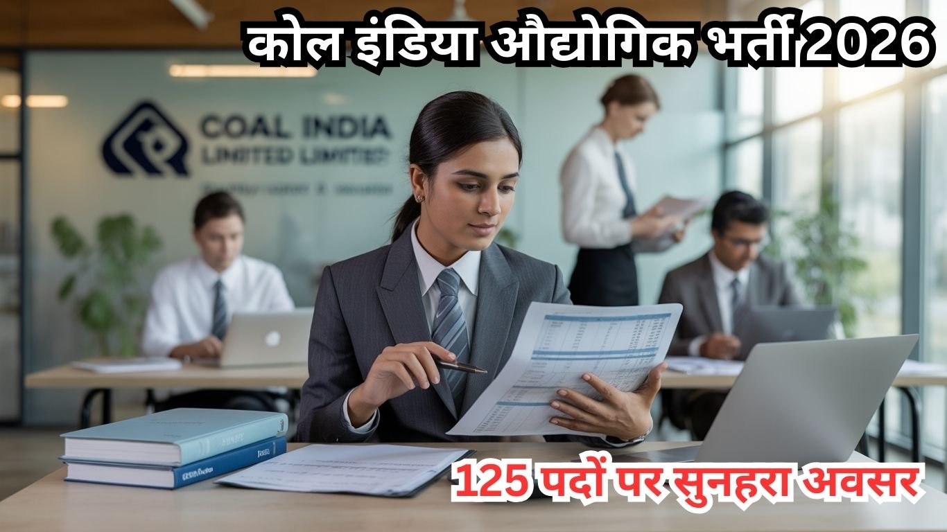 कोल इंडिया औद्योगिक भर्ती 2026: CA/CMA के लिए 125 पदों पर सुनहरा अवसर